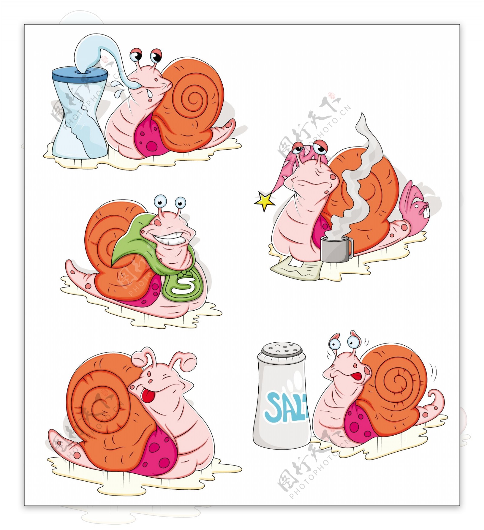 蜗牛的插图