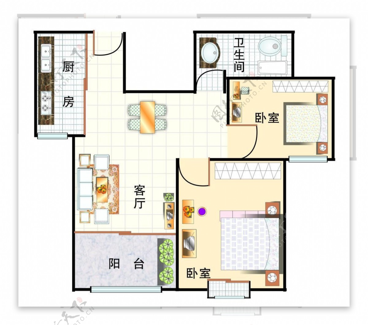 室内平面图设计图片