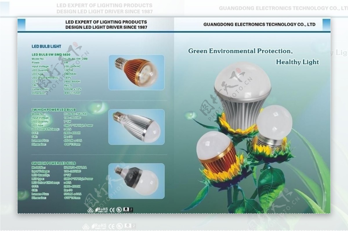 led灯折页图片