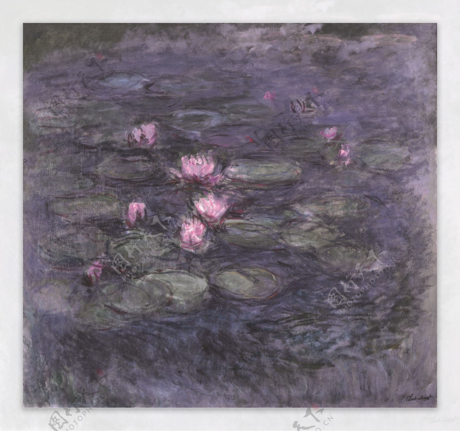 WaterLilies1914法国画家克劳德.莫奈oscarclaudeMonet风景油画装饰画