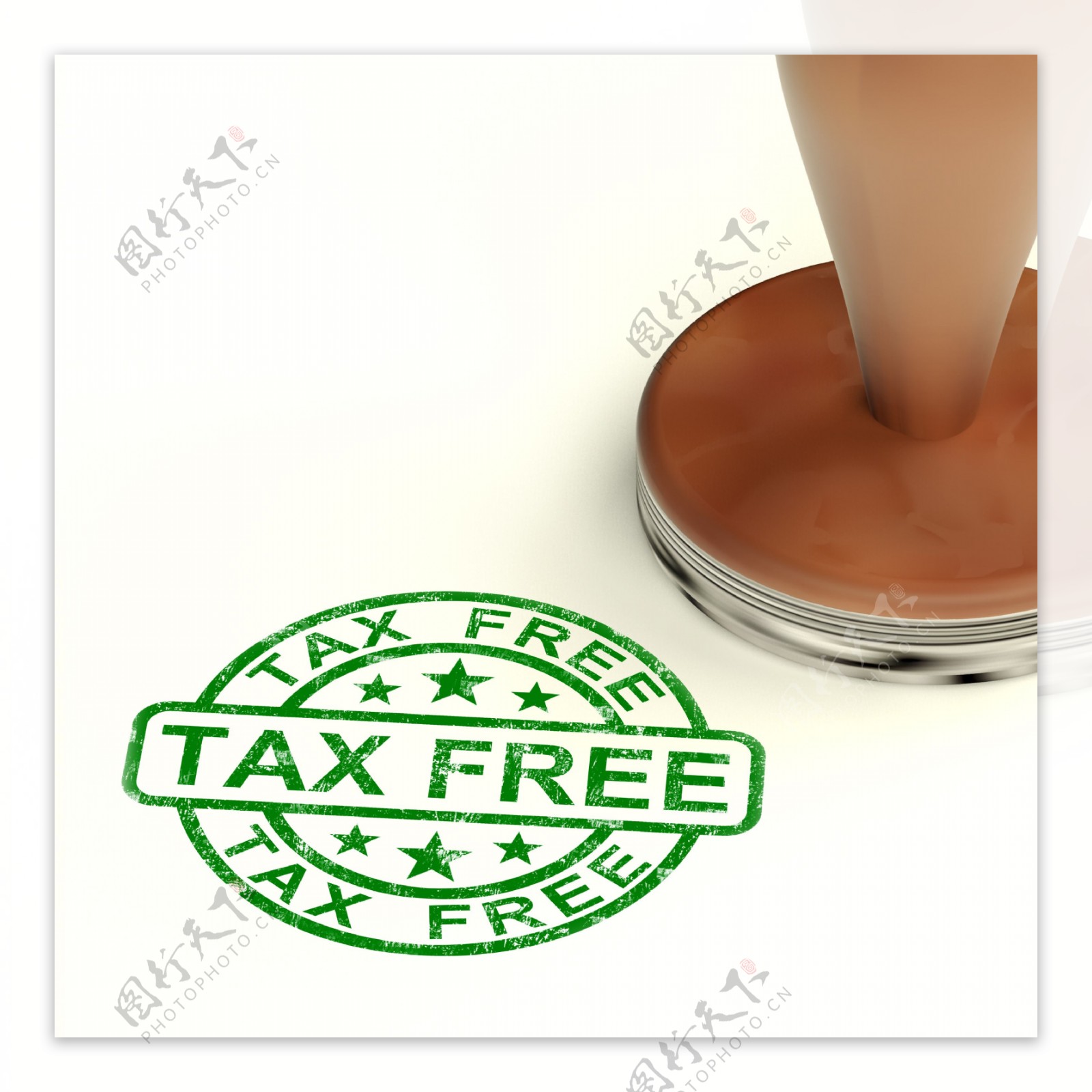 免税的邮票没有税或免税购物