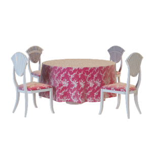 3D餐桌模型