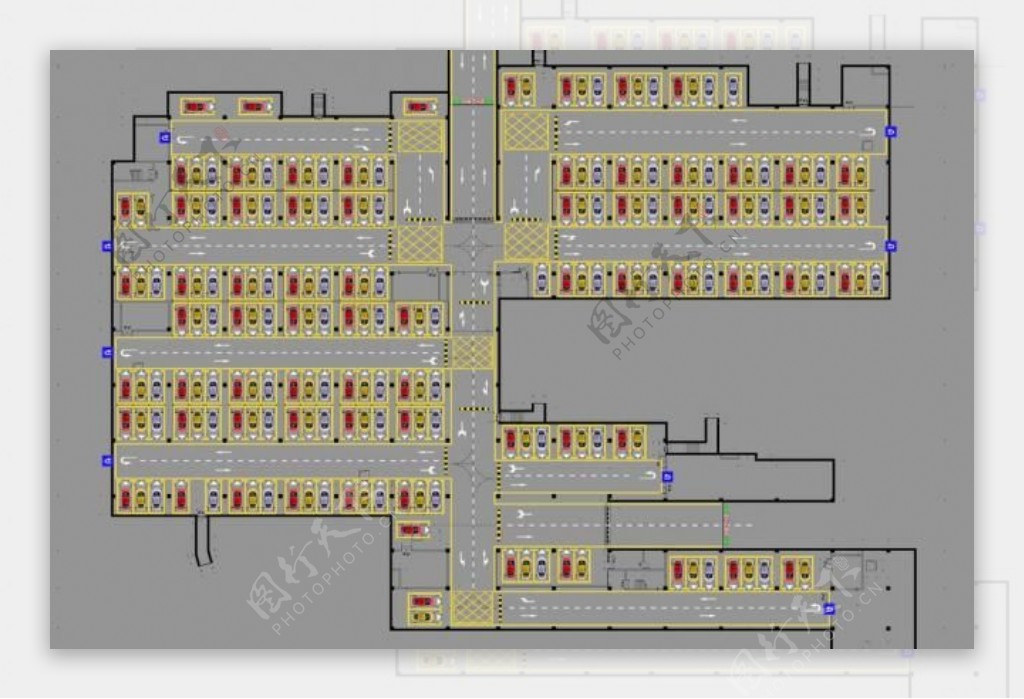 停车场规划图片