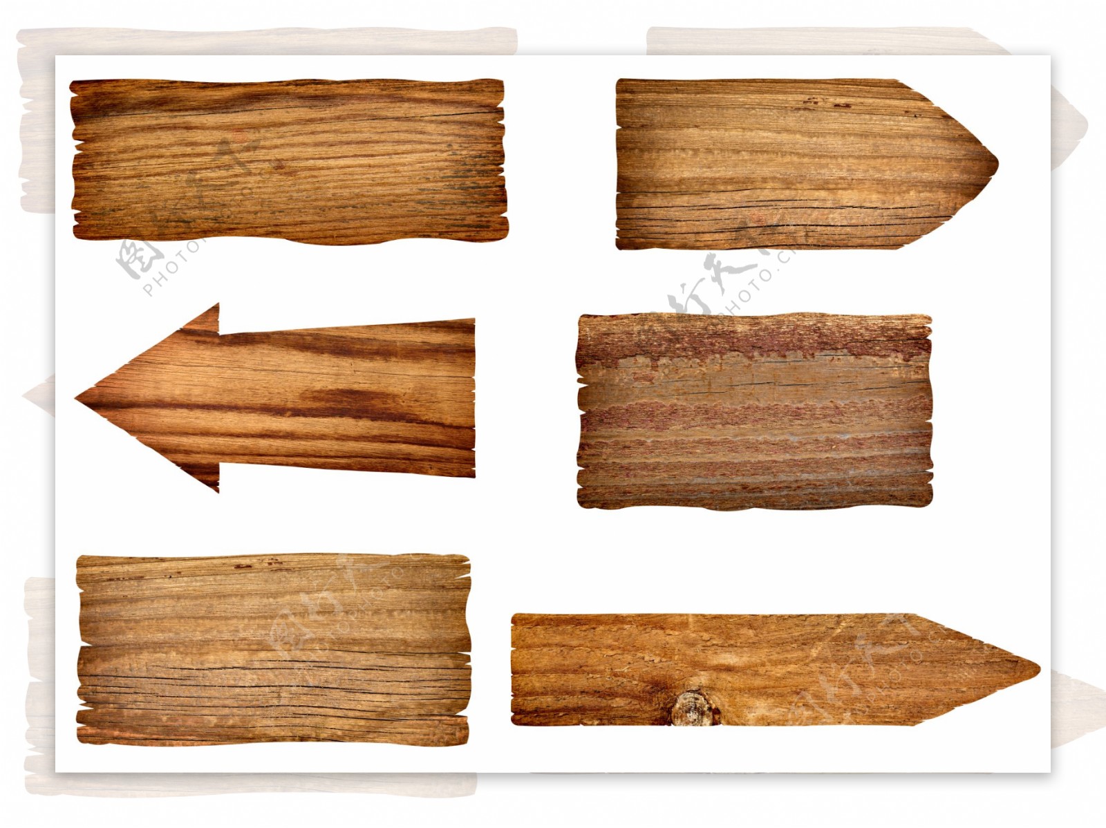 木质方向牌图片