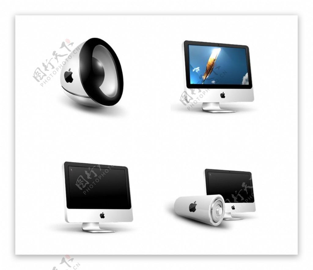 白色MAC电脑