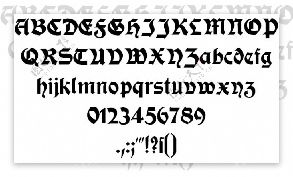 moderneschwabacher字体