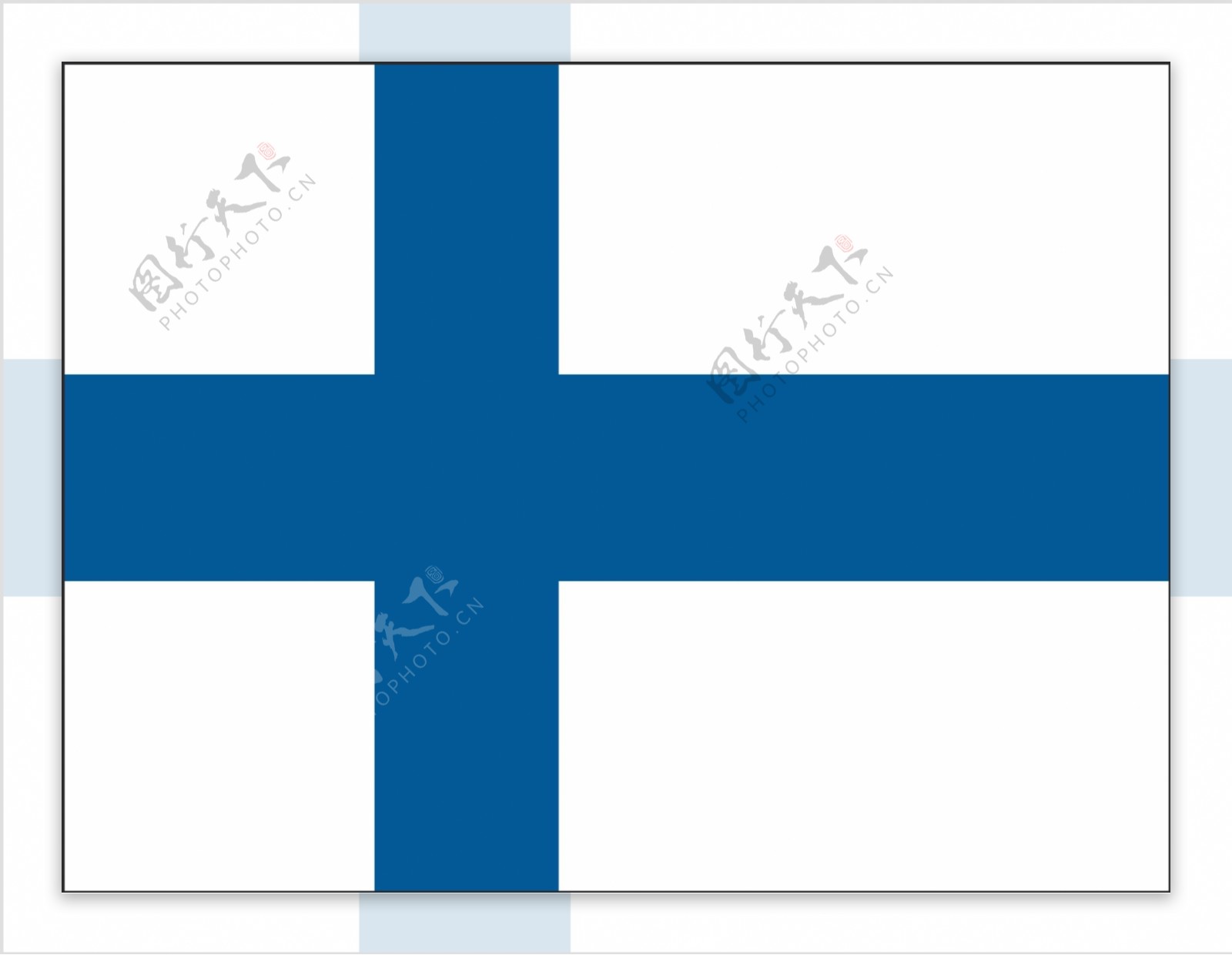 矢量芬兰国旗