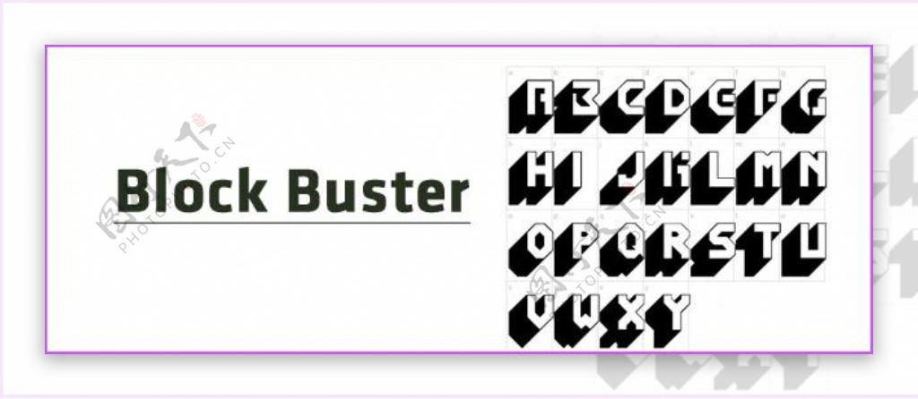 英文字体BlockBuster