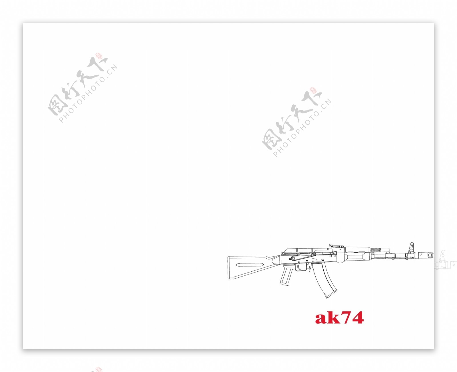 苏联步枪ak74图片