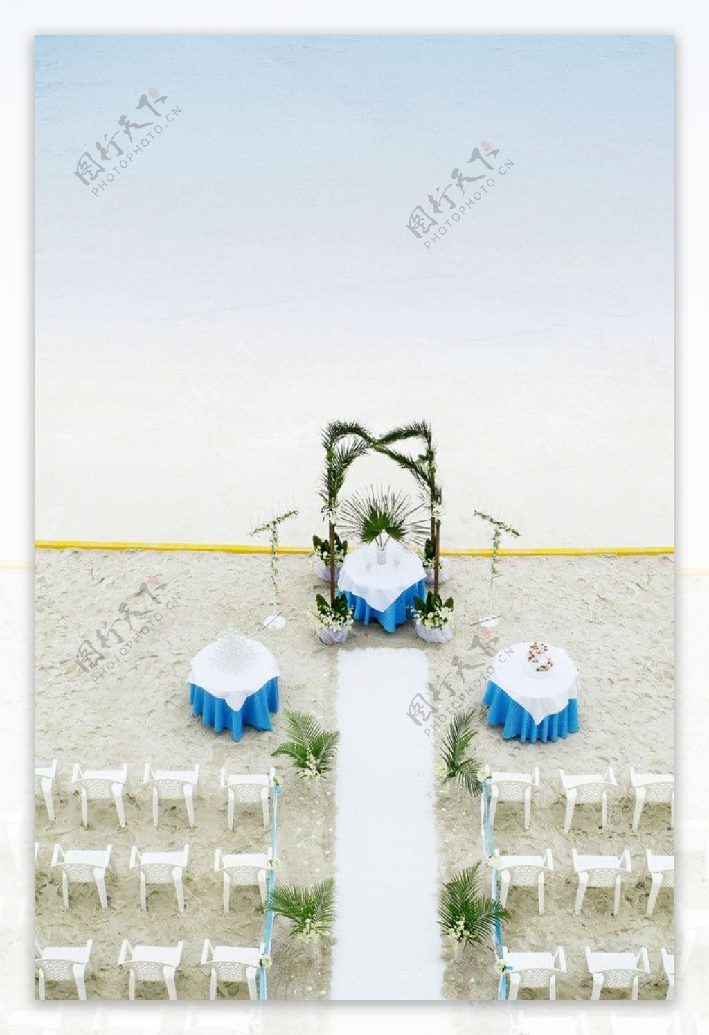 海滨婚礼图片