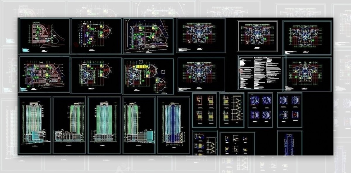 高层建筑CAD图纸图片