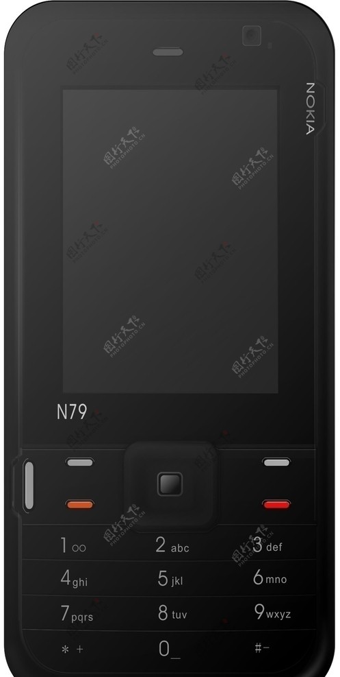 诺基亚N79黑色效果表现图片