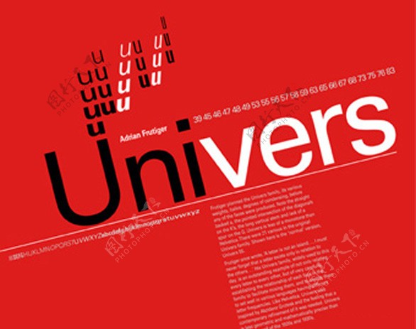 世界100佳英文商业字体10Univers