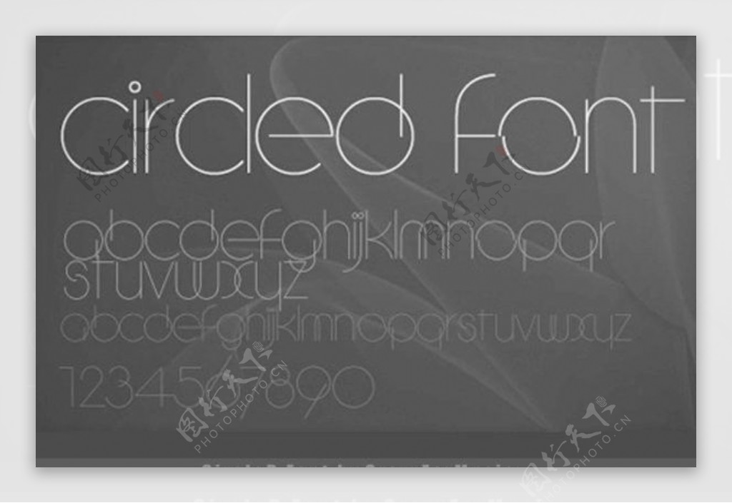 秀气纤细字体PC特别英文实用CircleD