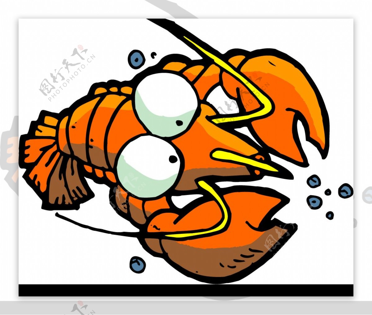 手绘卡通小龙虾设计图__广告设计_广告设计_设计图库_昵图网nipic.com