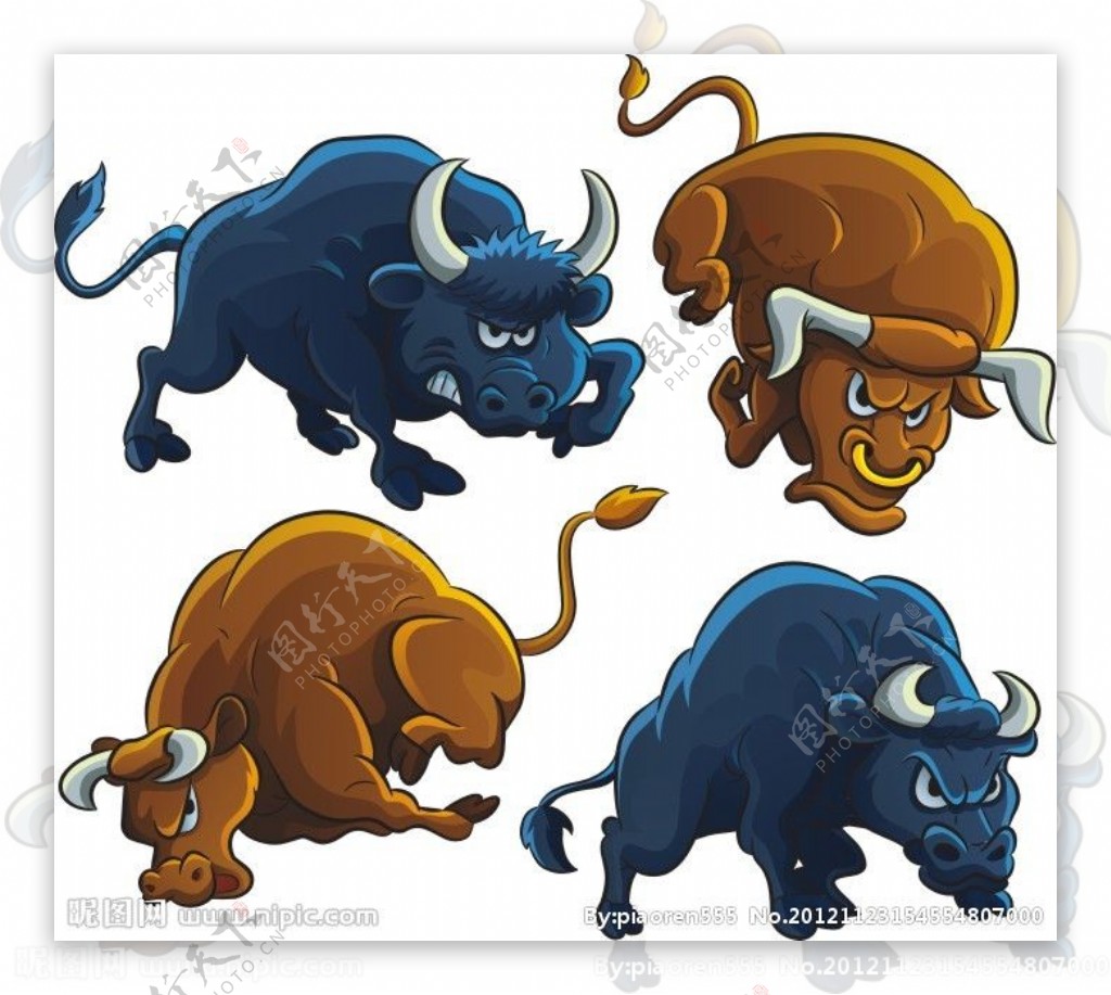 黄道年银牛动物符号 微笑公牛的3d动画矢量图插图 向量例证. 插画 包括有 查出, 占星, 占星术, 滑稽 - 199575200