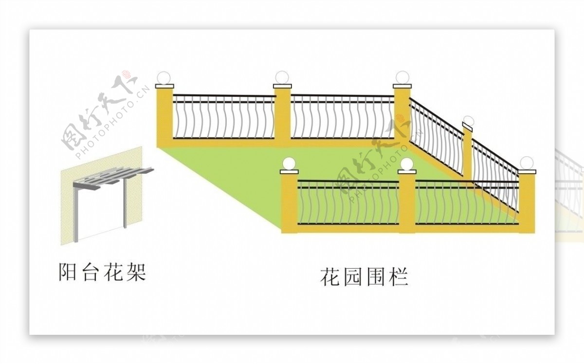 花园围栏花架图片