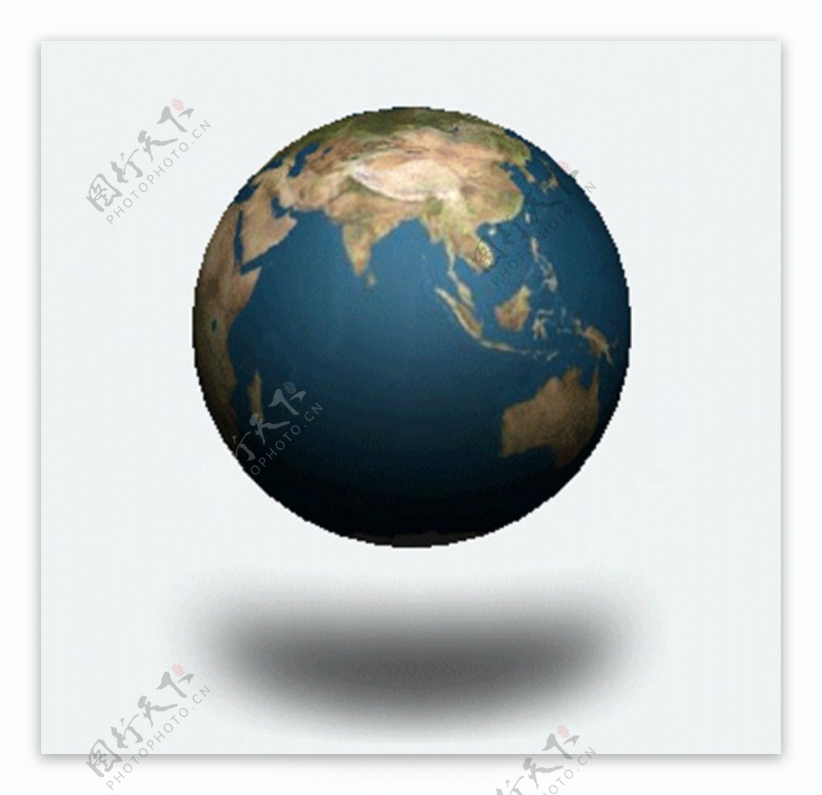 原创动态转动的地球GIF图片