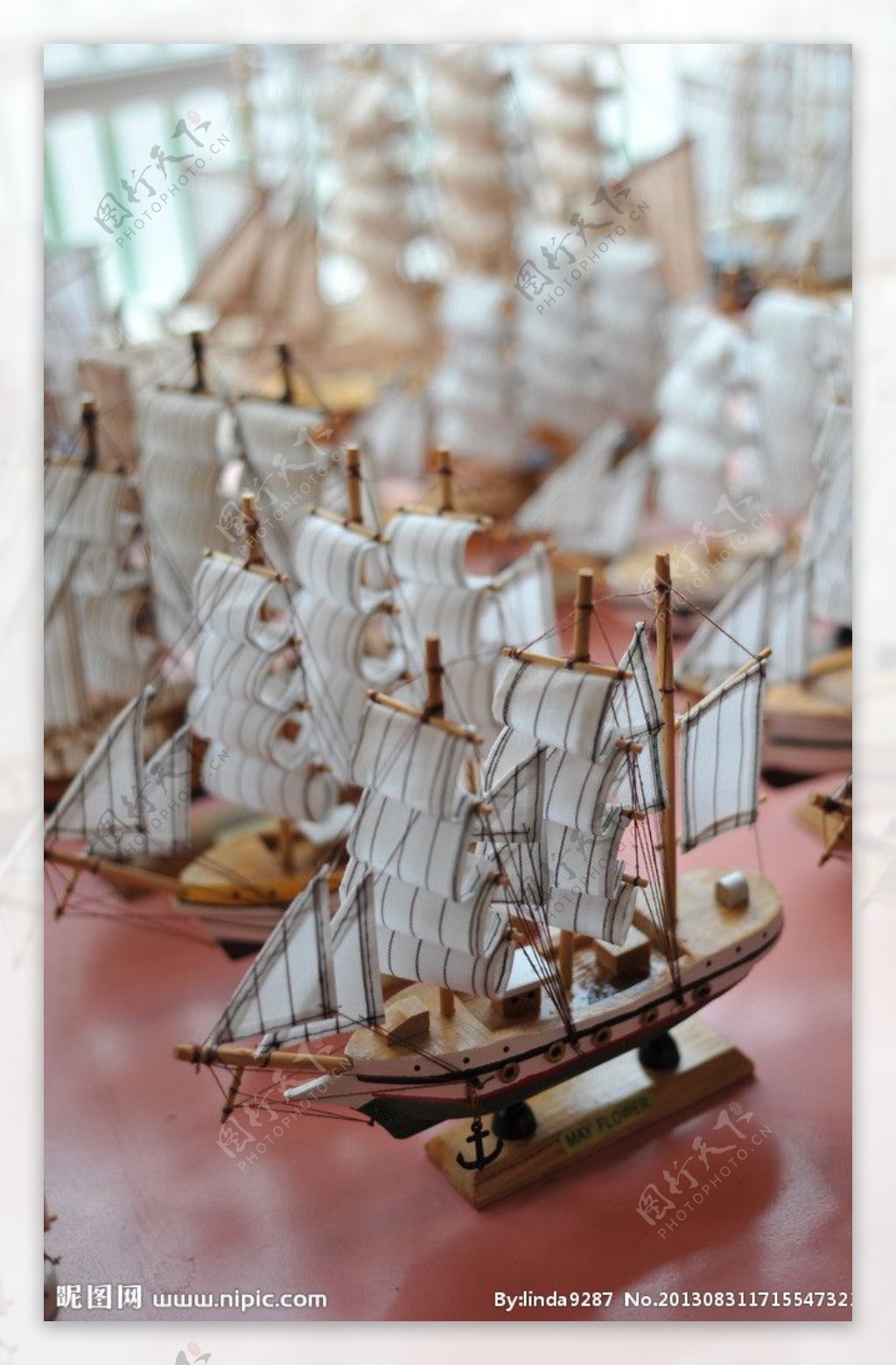 工艺品帆船模型图片