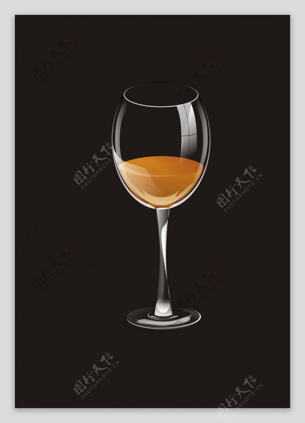 橙汁玻璃杯图片