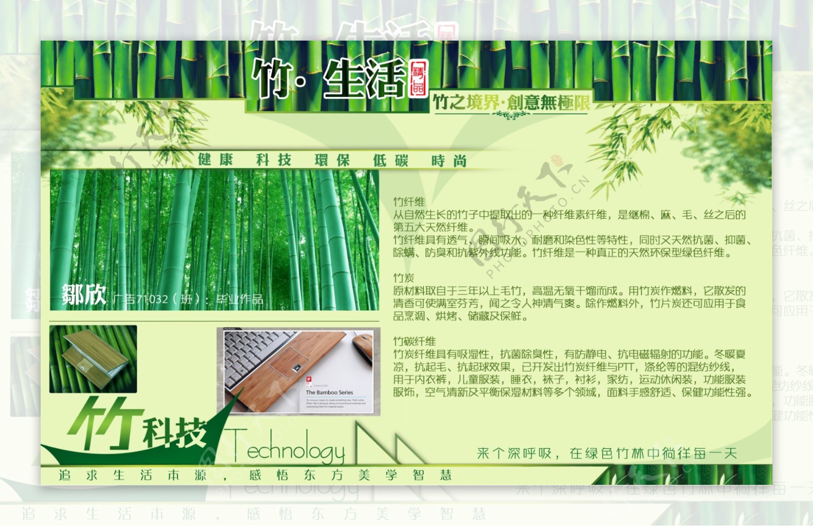 现代竹文化韵味图片