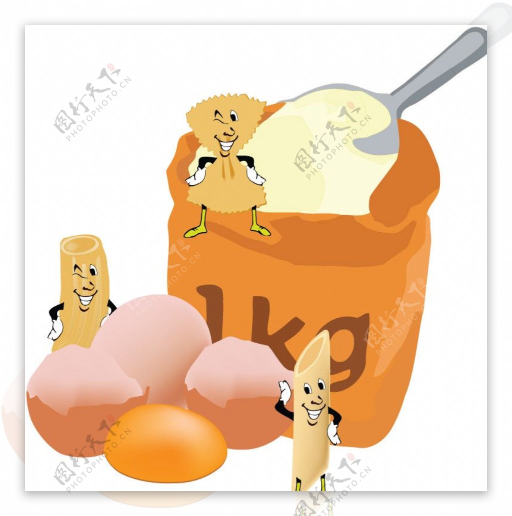 可爱鸡蛋面食小鸡表情图片
