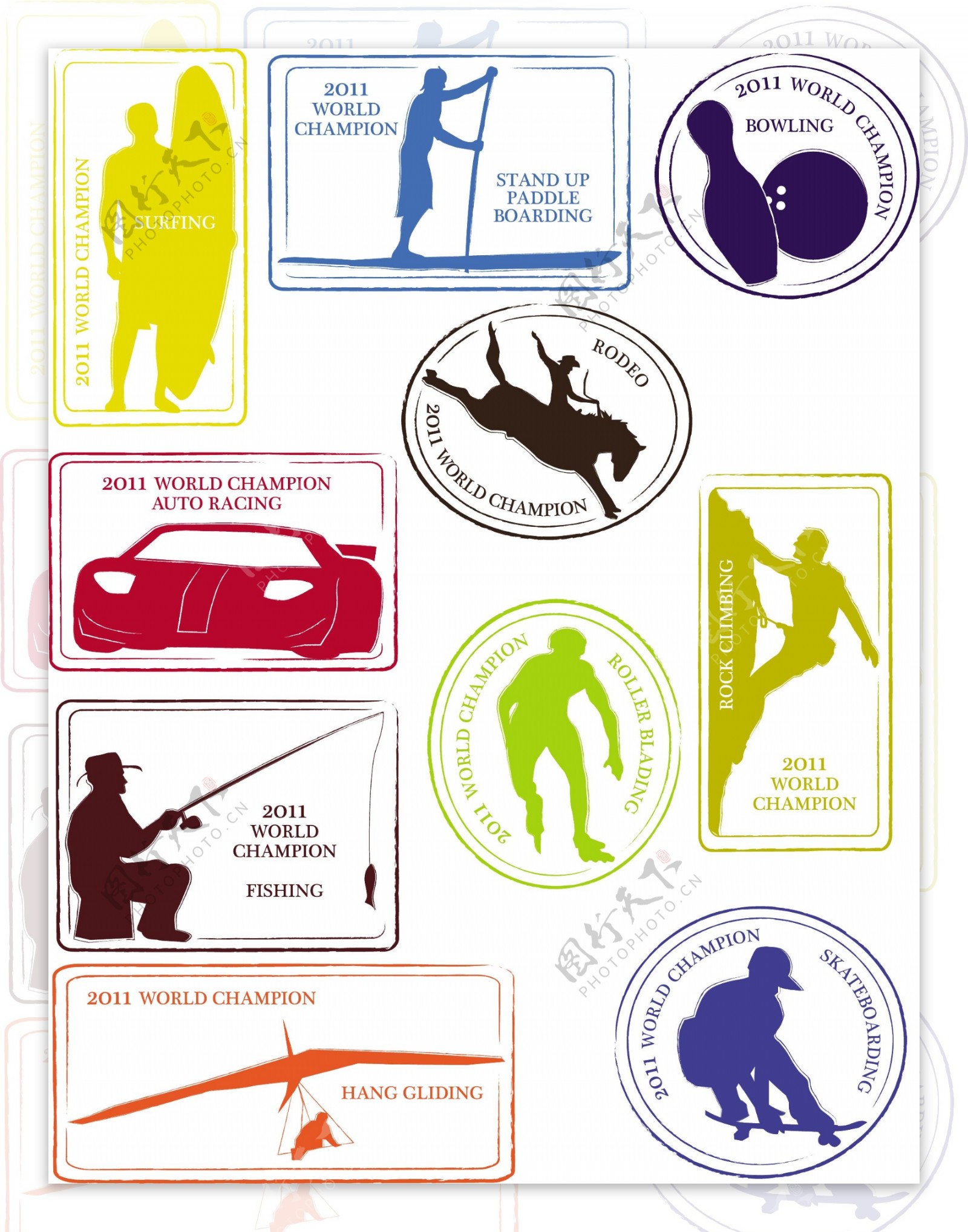 体育邮票体育邮戳图片