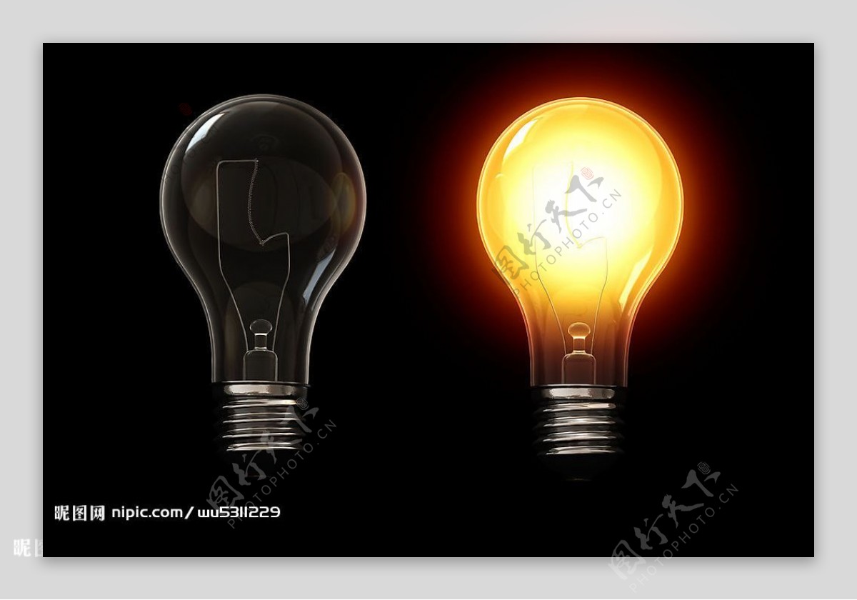 灯泡发光科技光芒能量图片