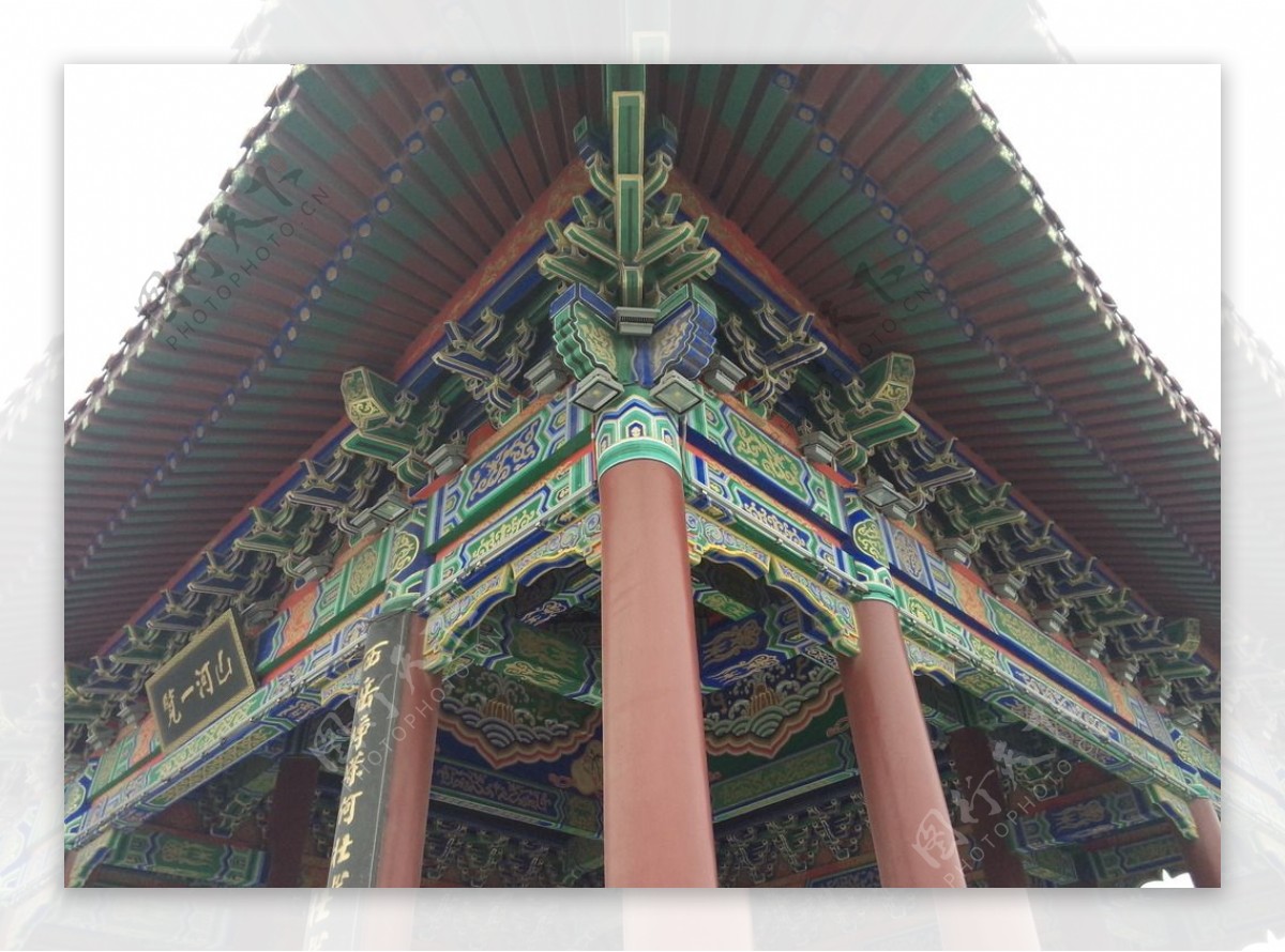 寺院彩绘图片