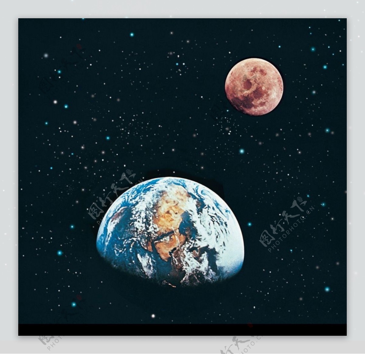 地球与月球图片