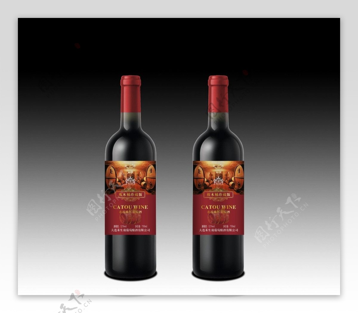红酒酒标平面图图片