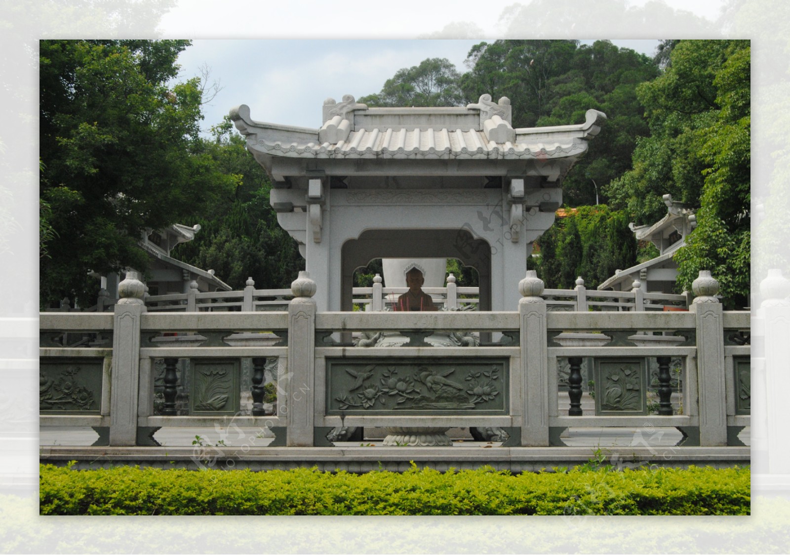梵天寺石雕园林图片