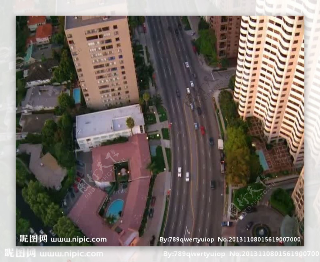 航拍城市视频素材