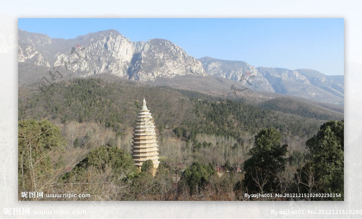 嵩岳寺塔图片