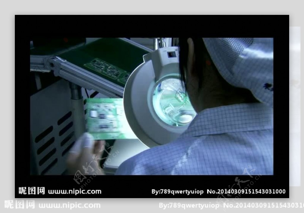 工业电子生产视频素材