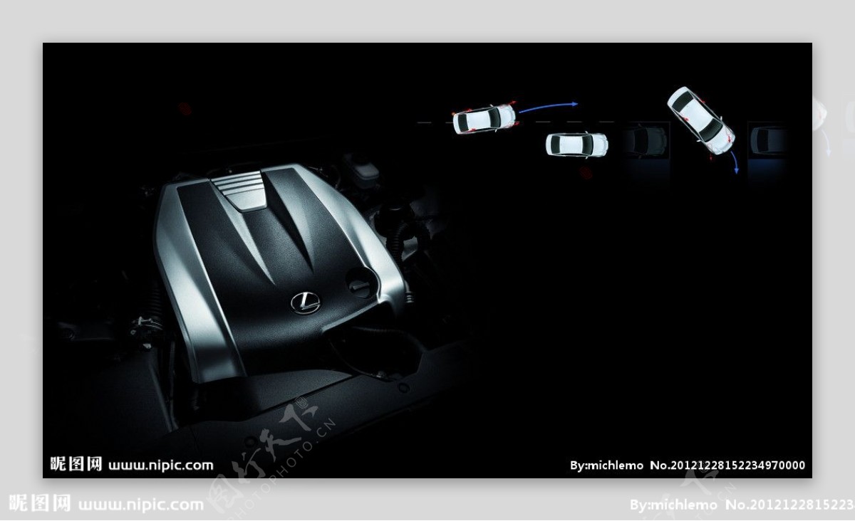 全新一代雷克萨斯GS汽车发动机图片