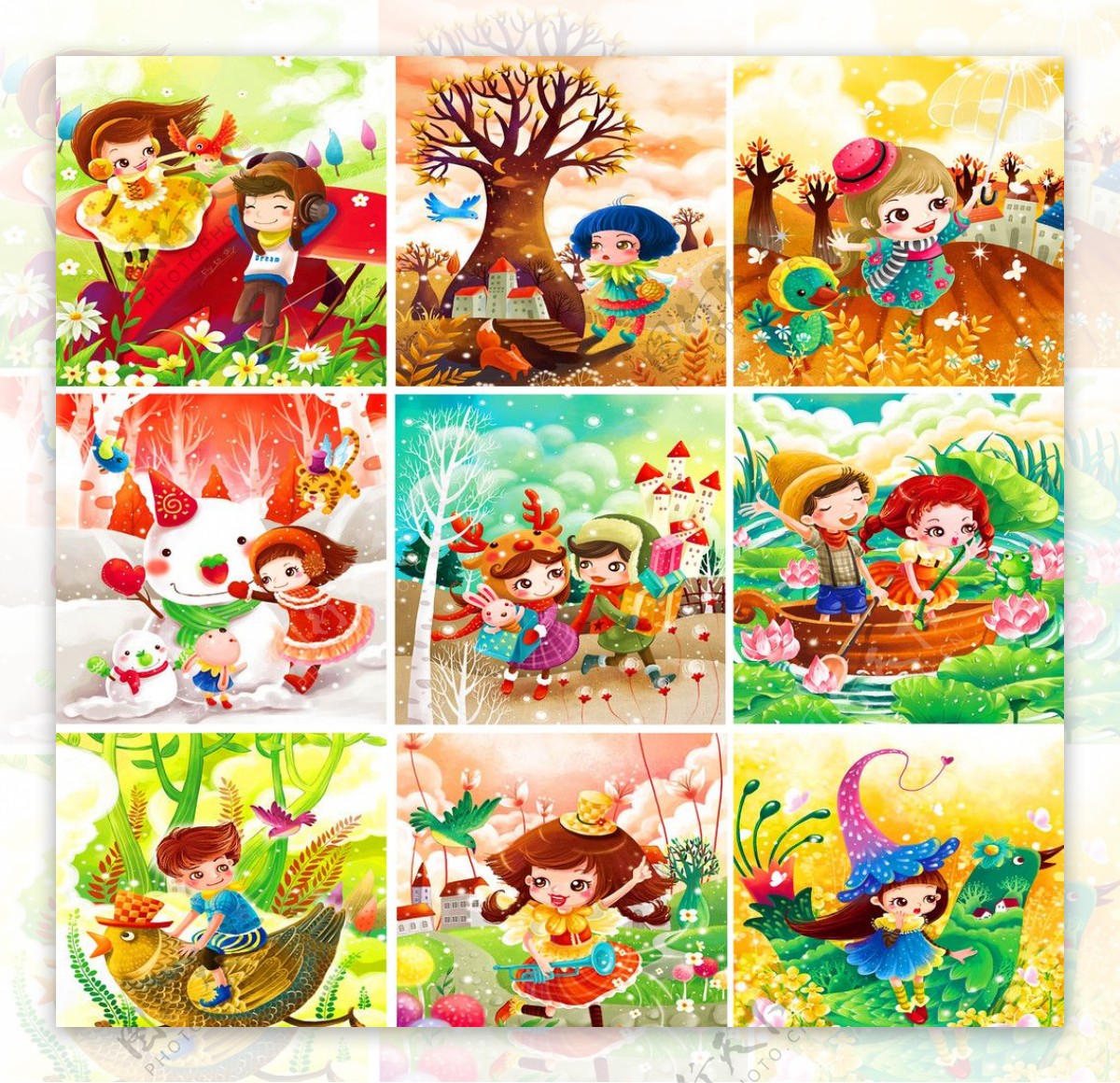 儿童卡通绘本童年图片素材-编号09058009-图行天下