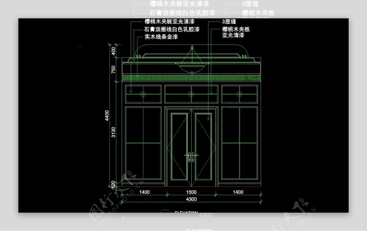 CAD餐厅设计素材图片