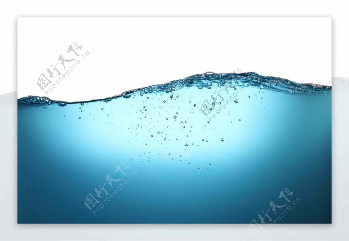 水珠水泡水中图片