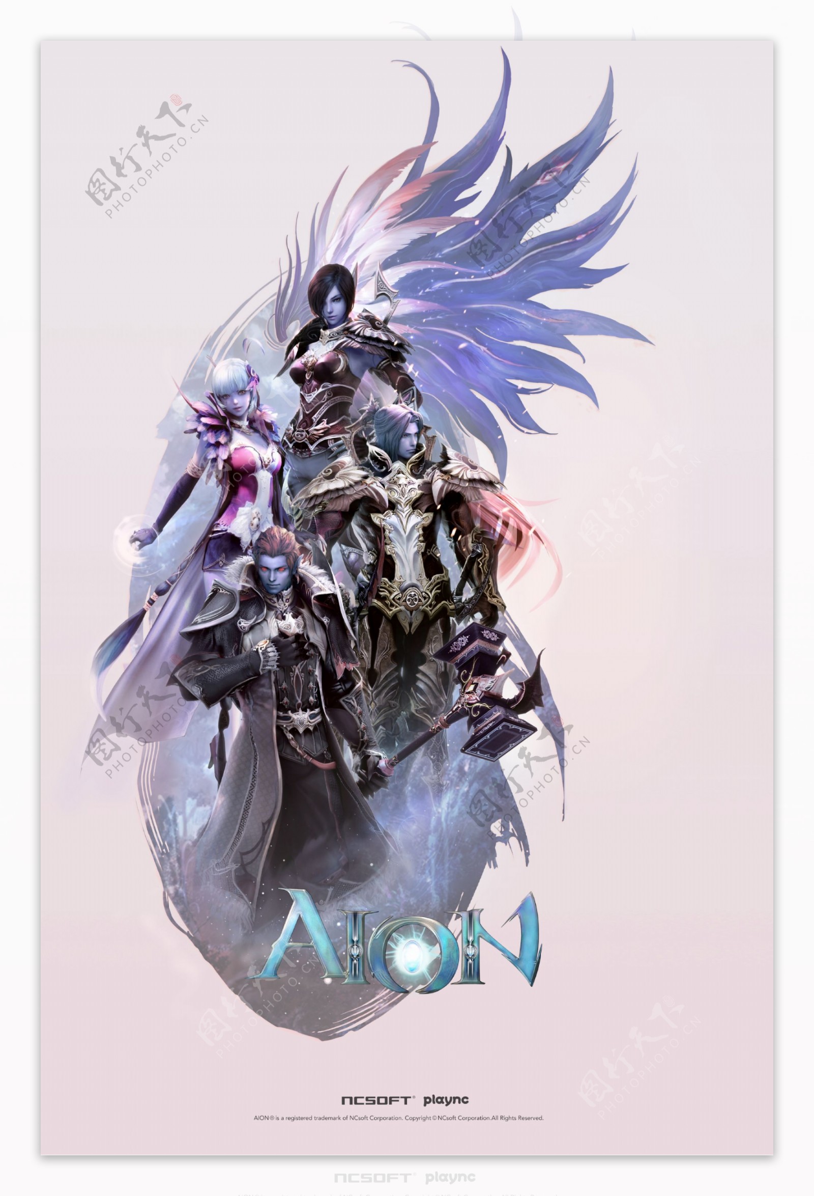 韩国游戏AION海报宣传图片