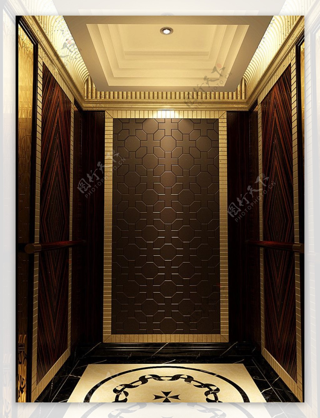 电梯室图片