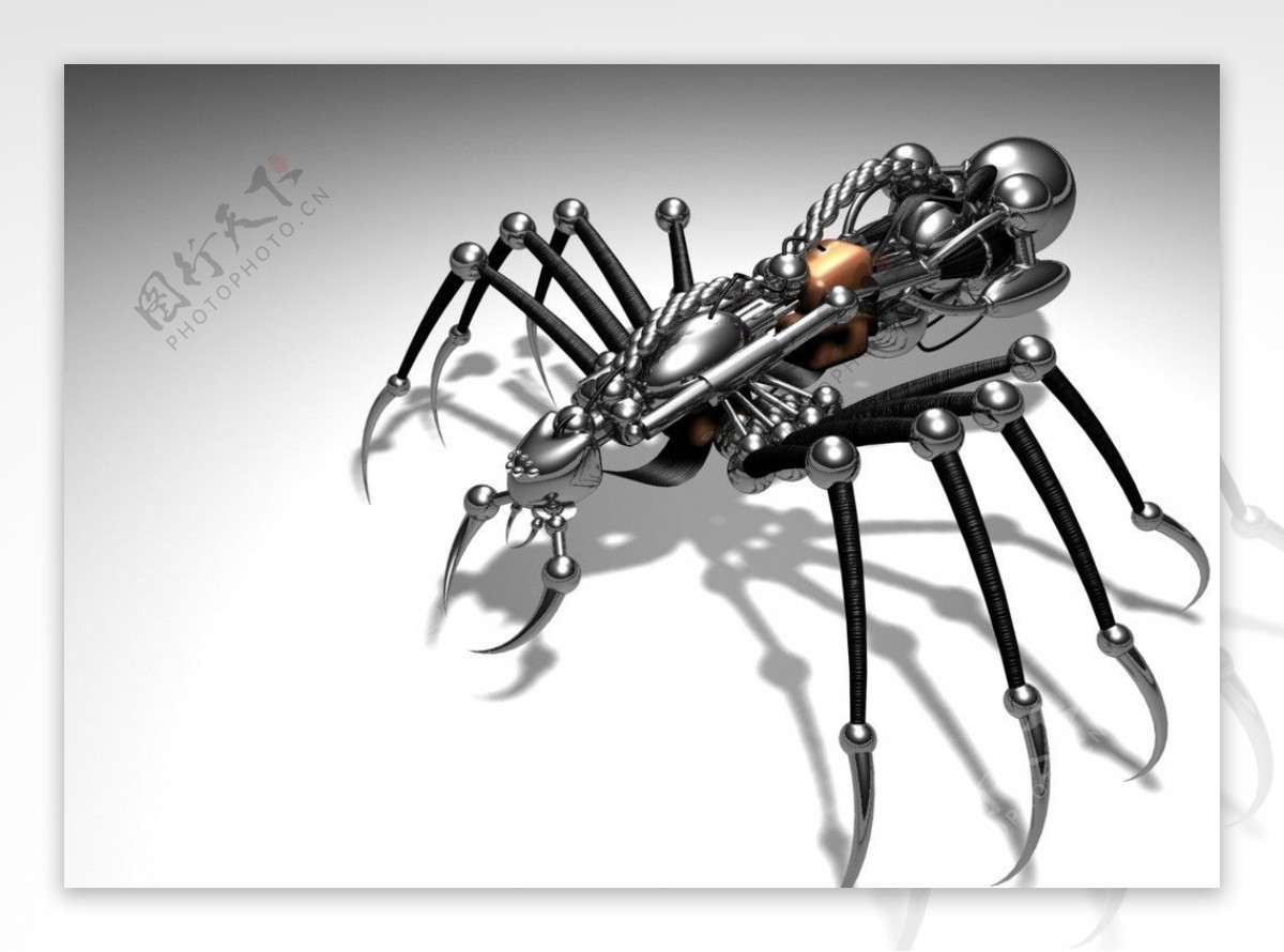 3D机器蜘蛛图片