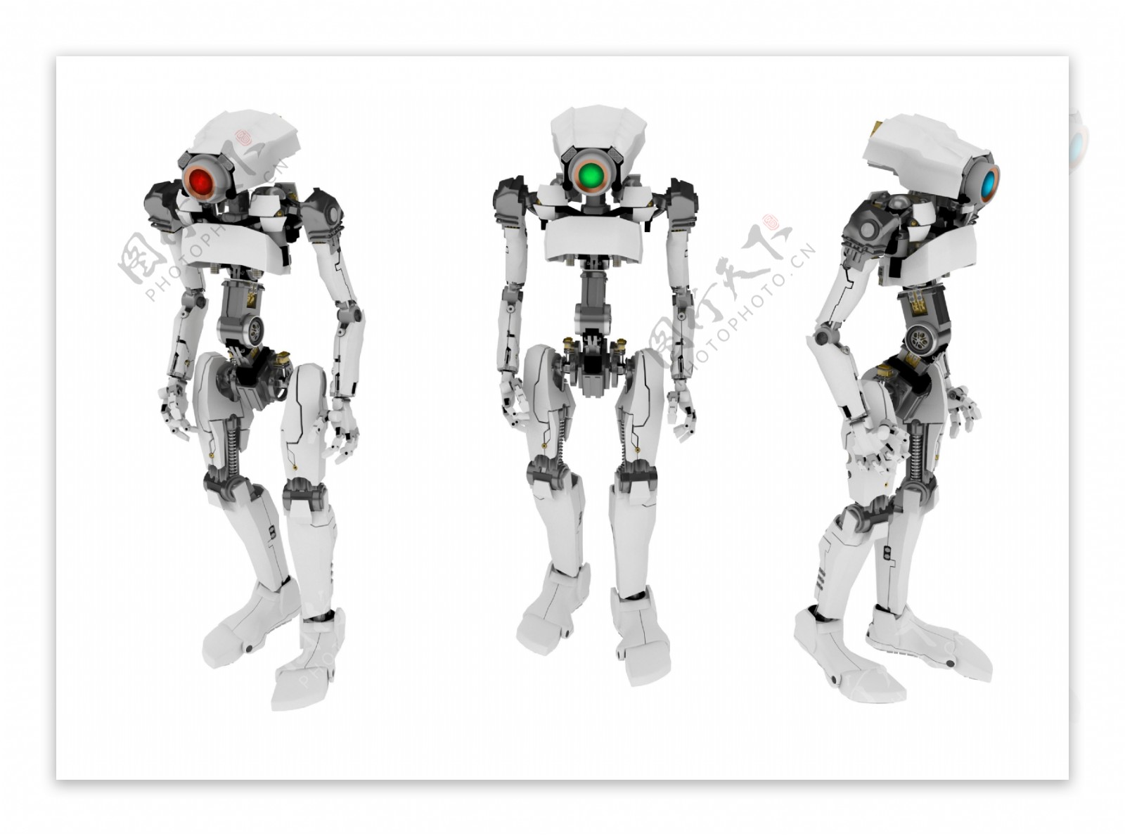 三个机器人图片