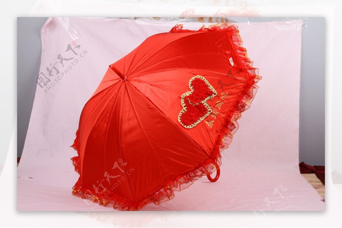 婚庆雨伞图片