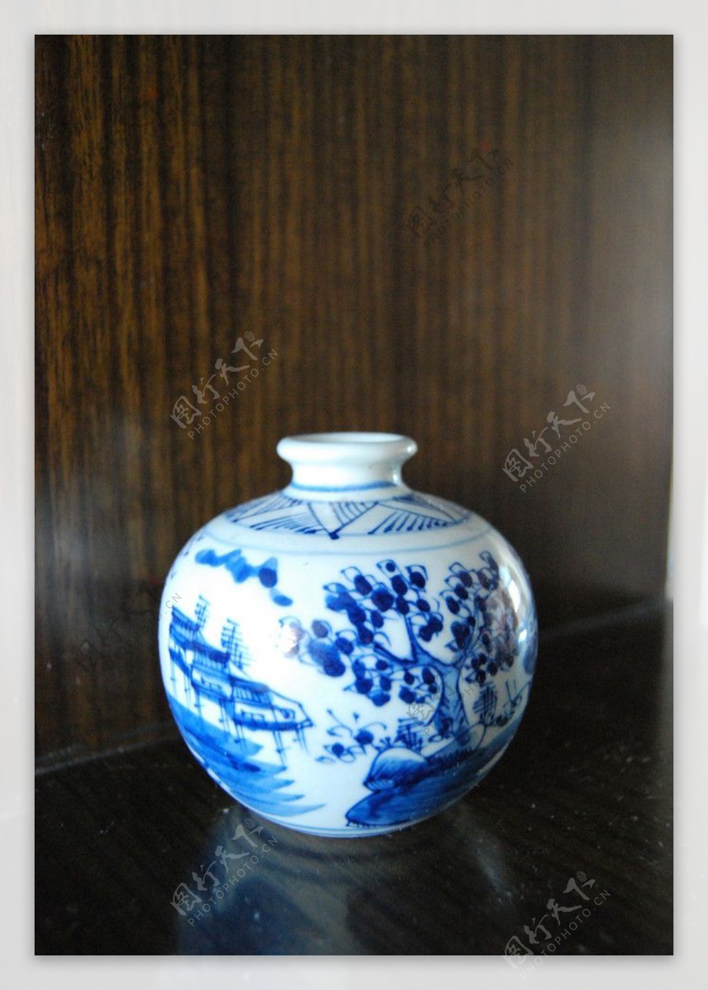 青花瓷石榴瓶图片