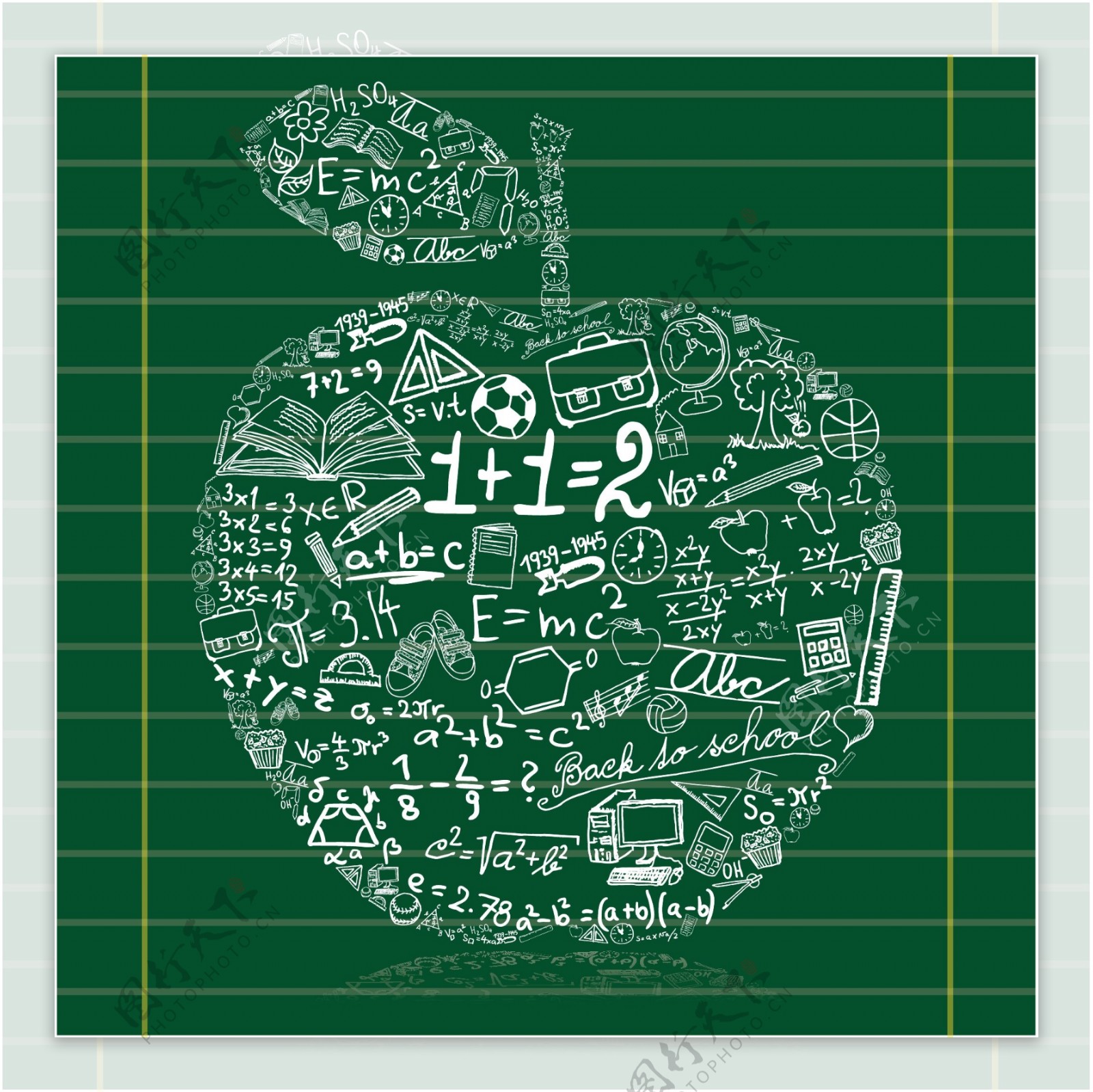 苹果数学公式图片