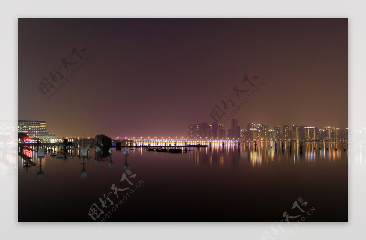 金鸡湖夜景图片