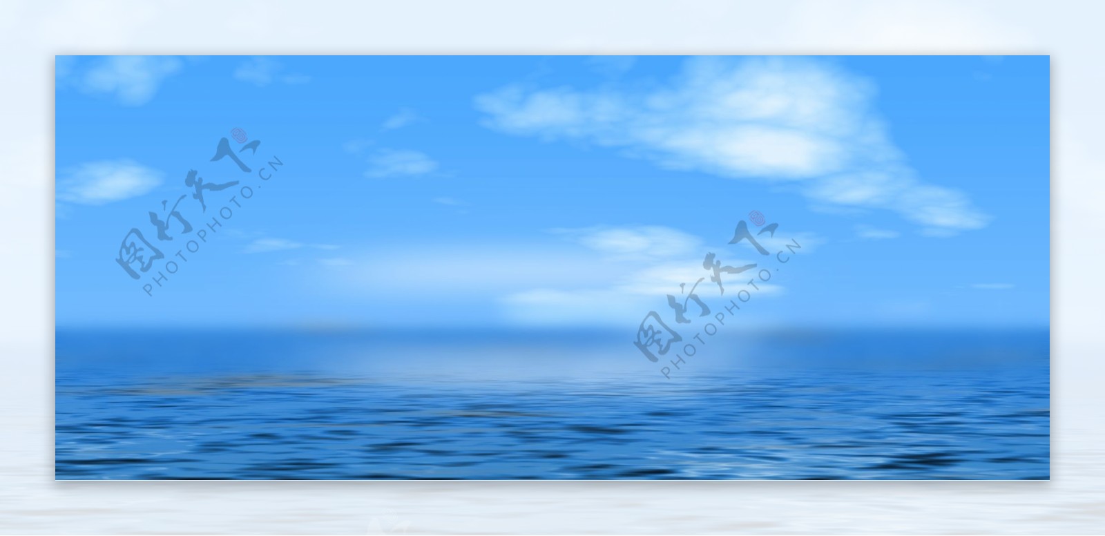 蓝天大海背景图片