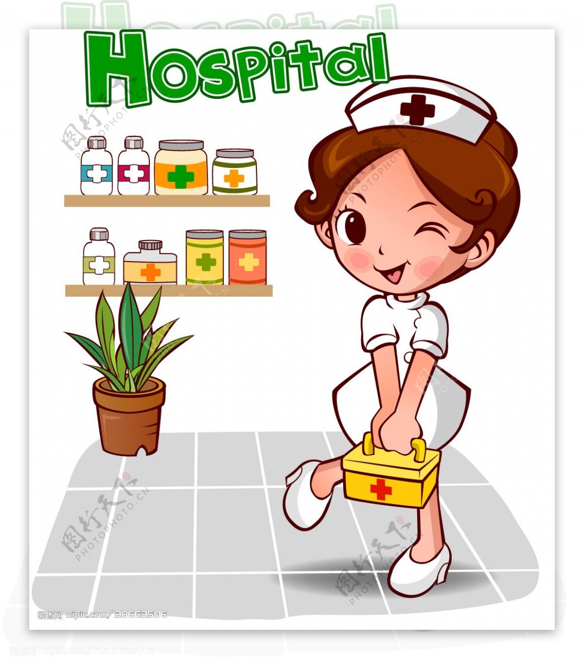 卡通护士海报图片-卡通护士海报照片-卡通护士海报作品下载-设图网