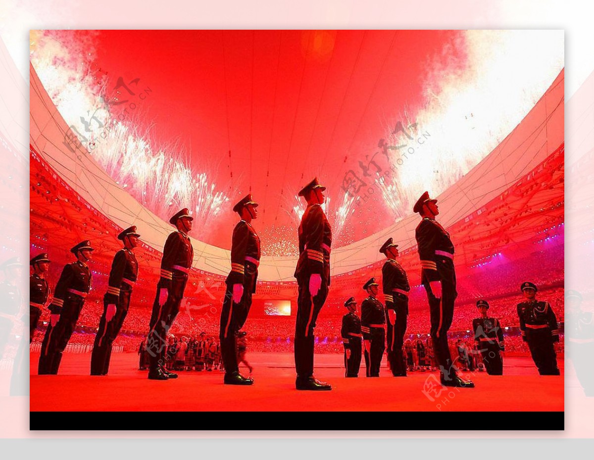 北京奥运会开幕式烟花图片